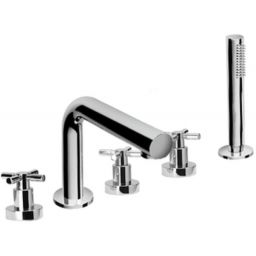 Herzbach Stilo bateria wannowo-prysznicowa 5-otworowa chrom 14.952450.1.01
