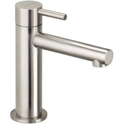 Herzbach Design iX bateria umywalkowa stojąca stal szczotkowana 17.133210.1.09