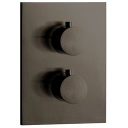 Herzbach Design iX PVD bateria wannowo-prysznicowa podtynkowa termostatyczna czarny 21.503055.2.40