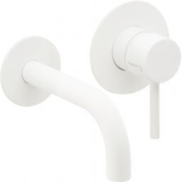 Herzbach Deep White bateria umywalkowa podtynkowa biały mat 23.203756.1.07