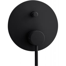 Herzbach Deep Black bateria wannowo-prysznicowa podtynkowa czarny mat 23.220035.1.12