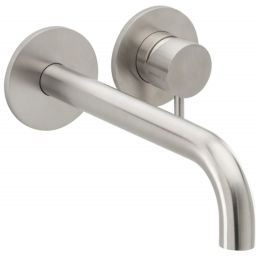 Herzbach Deep iX bateria umywalkowa podtynkowa stal szczotkowana 28.203757.1.09