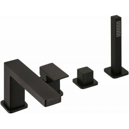 Herzbach Ceo Black bateria wannowo-prysznicowa 4-otworowa czarny mat 36.220250.1.12