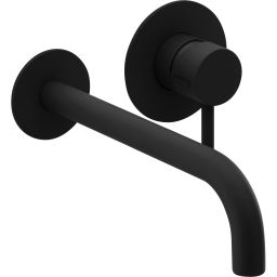 Herzbach Deep Black bateria umywalkowa podtynkowa czarny mat 23.203757.1.12