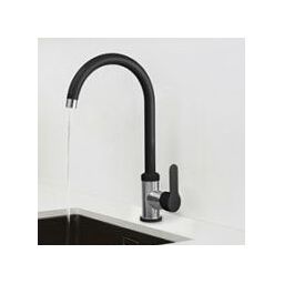 Invena Iron bateria kuchenna stojąca czarny mat/inox BZ-53-L04