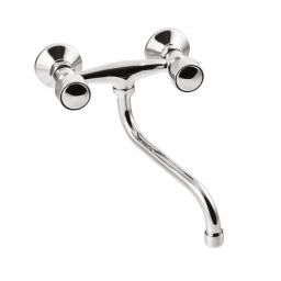 Invena Modena bateria umywalkowa ścienna chrom BC-11-F0S