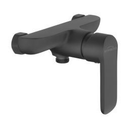 Invena SIros bateria prysznicowa ścienna czarny mat BN-90-004