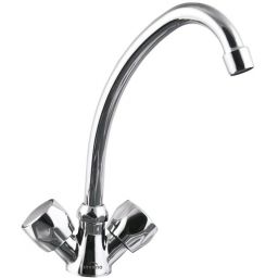 Invena Modena bateria umywalkowa stojąca chrom BU-11-F0S