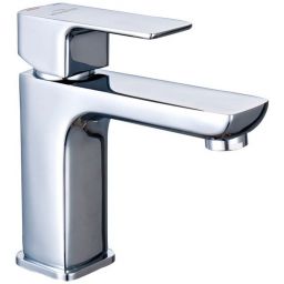 Invena Nyks bateria umywalkowa stojąca chrom BU-28-001