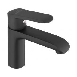 Invena Siros bateria umywalkowa stojąca czarny mat BU-90-004