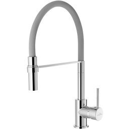 Invena Kameleon bateria kuchenna stojąca szara/chrom BZ-29-L05