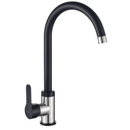 Invena Iron bateria kuchenna stojąca czarny mat/inox BZ-53-L04