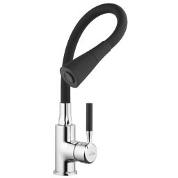 Invena Pogo bateria kuchenna stojąca czarny mat/chrom BZ-80-L04