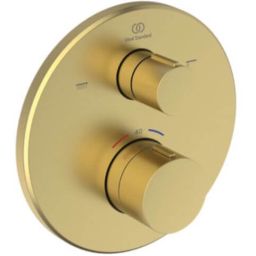Ideal Standard Ceratherm T100 bateria wannowo-prysznicowa podtynkowa z termostatem złota A8584A2