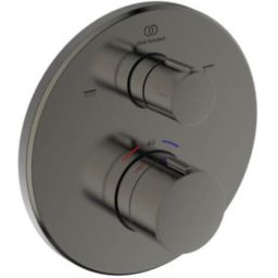 Ideal Standard Ceratherm T100 bateria wannowo-prysznicowa podtynkowa z termostatem szary magnetyczny A8584A5