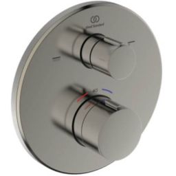 Ideal Standard Ceratherm T100 bateria wannowo-prysznicowa podtynkowa z termostatem srebrna burza A8584GN