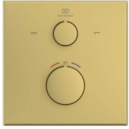 Ideal Standard Ceratherm C100 bateria wannowo-prysznicowa podtynkowa złoto mat A8588A2