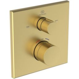 Ideal Standard Ceratherm C100 bateria wannowo-prysznicowa podtynkowa złoto mat A8588A2