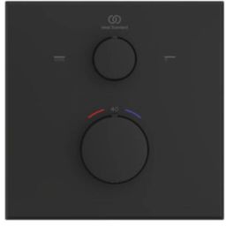 Ideal Standard Ceratherm C100 bateria wannowo-prysznicowa podtynkowa satynowa czerń A8588XG