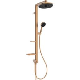 Ideal Standard Ceratwist Alu+ zestaw prysznicowy ścienny z deszczownicą brąz BD585BR