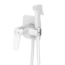 KFA Armatura Malaga White bateria bidetowa podtynkowa biała 4529-512-44