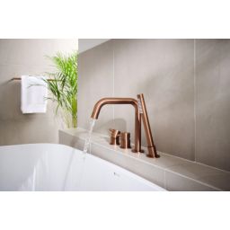 KFA Armatura Moza Rose Gold bateria wannowo-prysznicowa nawannowa różowe złoto szczotkowane 5035-210-34