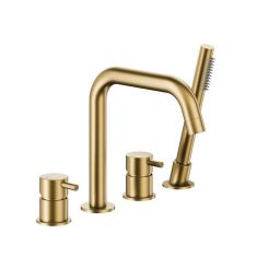 KFA Armatura Moza Brushed Light Gold bateria wannowo-prysznicowa nawannowa złota jasna 5035-210-39