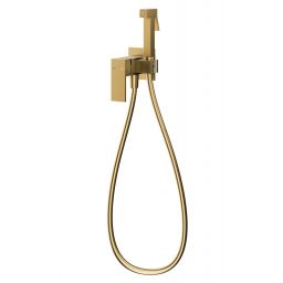 KFA Armatura Logon Brushed Light Gold bateria bidetowa z zestawem prysznicowym podtynkowa złoty szczotkowany 5139-512-39