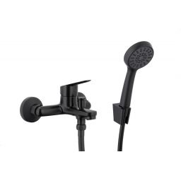 KFA Armatura Sparc bateria wannowo-prysznicowa ścienna czarna 5414-510-81