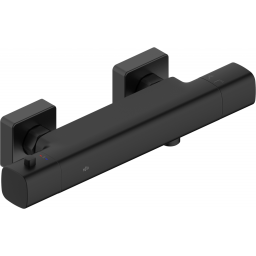 KFA Armatura Malaga Black bateria prysznicowa ścienna termostatyczna czarna 5756-010-81