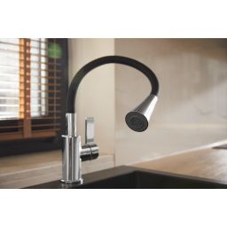 KFA Armatura Rumba bateria kuchenna stojąca chrom-czarna 6553-925-00