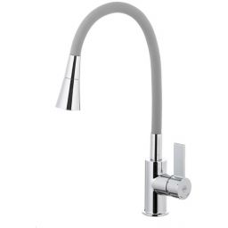 KFA Armatura Rumba bateria kuchenna stojąca chrom-szary 6553-925-63