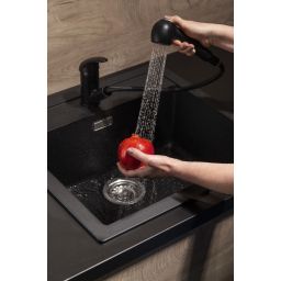 KFA Armatura Indira bateria kuchenna stojąca czarny mat 6613-110-81