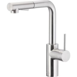 KFA Armatura Duero Basic Inox bateria kuchenna stojąca z wyciąganą wylewką inox 6623-110-22