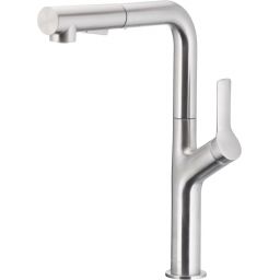 KFA Armatura Duero Design bateria kuchenna stojąca z wyciąganą wylewką inox 6623-220-22