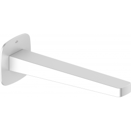 KFA Armatura Malaga White wylewka do baterii wannowej biała 836-007-44