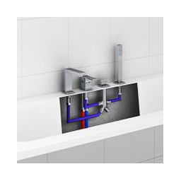 Kohlman Experience bateria wannowo-prysznicowa 4-otworowa chrom QB244E