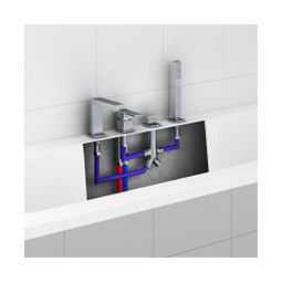 Kohlman Axis bateria wannowo-prysznicowa 4-otworowa chrom QB244N