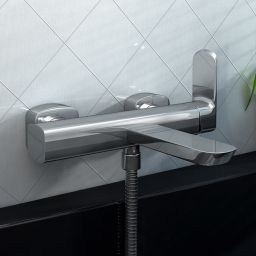 Kohlman Foxal bateria wannowo-prysznicowa ścienna chrom QW110F
