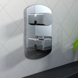 Kohlman Foxal bateria wannowo-prysznicowa podtynkowa termostatyczna chrom QW432F