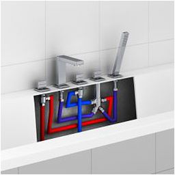 Kohlman Axis bateria wannowo-prysznicowa 5-otworowa chrom QB262N