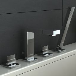 Kohlman Excelent bateria wannowo-prysznicowa 4-otworowa chrom QB240H