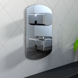 Kohlman Foxal bateria wannowo-prysznicowa podtynkowa termostatyczna chrom QW433F
