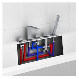Kohlman Nexen bateria wannowo-prysznicowa 5-otworowa chrom QB242U
