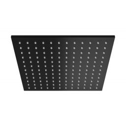Kohlman Experience Black deszczownica 25 cm kwadratowa czarny mat Q25EB