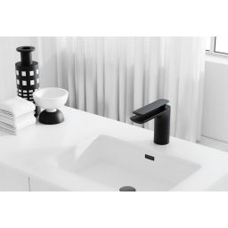 Kohlman Experience Black bateria umywalkowa stojąca czarny mat QB100EB