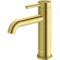 Kohlman Axel bateria umywalkowa stojąca złoty szczotkowany QB105AGDB