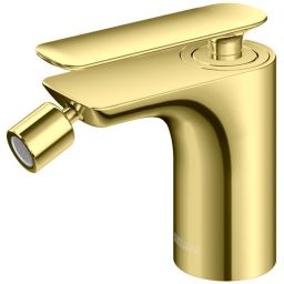 Kohlman Experience Gold bateria bidetowa stojąca złoty połysk QB130EGD
