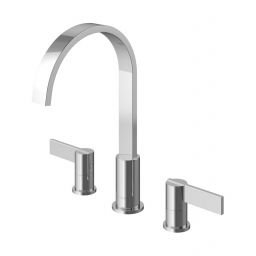 Kohlman Dexame bateria umywalkowa stojąca 3-otworowa chrom QB200D