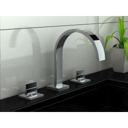 Kohlman Axis bateria umywalkowa stojąca 3-otworowa chrom QB202N